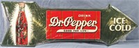 VINTAGE STYLE METAL ARROW DR. PEPPER SIGN*NEW