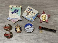 Authentic CCCP Soviet Union USSR Pins 50s- 80s