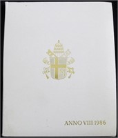 1986 Pontificato Di Giovanni Paolo II Coin Set
