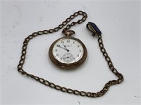 Vintage Elgin Pocket Watch w/Chain BCA