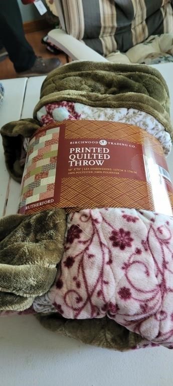 Printed Quilt Throw