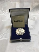 Commemorative .9999 Silver German Coin