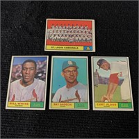 1961 Topps Baseball Cards Curt Flood