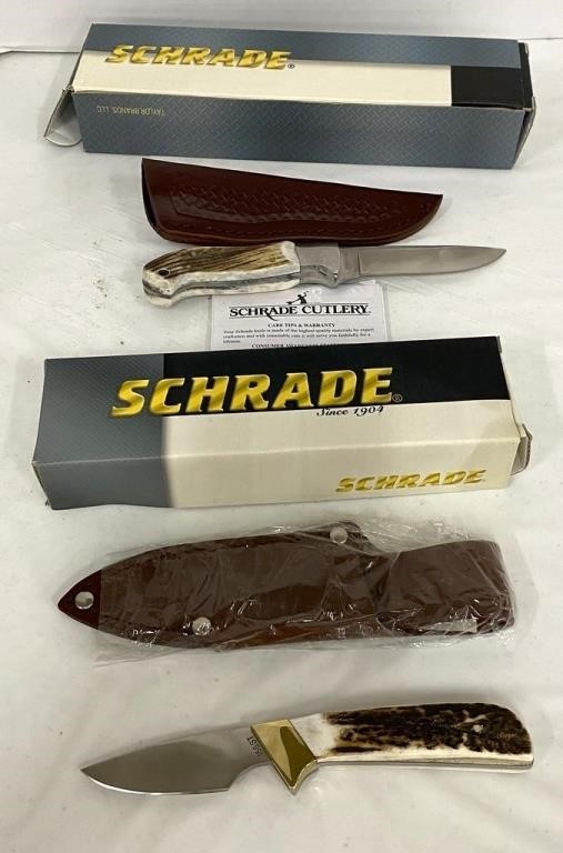 Two New Schrade Fix Blade Knives