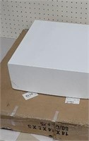 Box of 50 14"x14"x5" gift boxes from clean