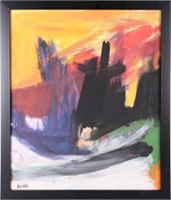 FRANZ KLINE ABSTRACT EXPRESSIONIST OIL - AFTER