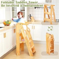 FUNLIO 3-Level Height Adjustable Toddler Kitchen
