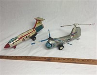 US Air Force Helicopter / F-104 jet*missing parts*