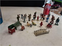 25pc Vintage Lead Figures & Objects