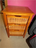 3 drawer stand table 18" x 15" x 27.5"h