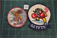 45th TFS & 62 TFTS Military Patch 70s-80s