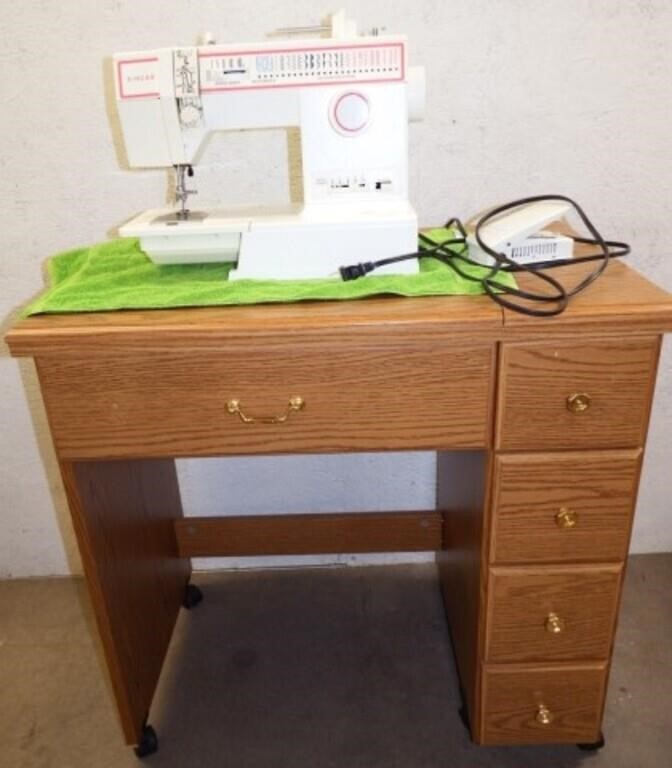 Singer 4552SW Sewing Machine & Sewing Cabinet