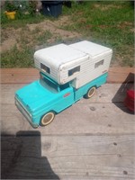 Tonka truck and camper