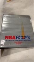 NBA Hoops basketball card binder empty