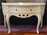 Antique White Queen Anne Style Buffet Table
