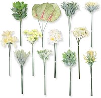 Faux Flowers & Plants of 12 Types, Centerpieces
