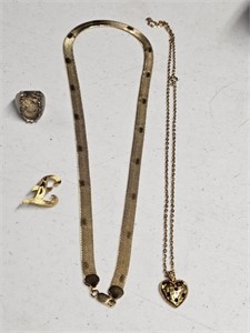 COSTUME JEWELRY GOLD NECKLACES