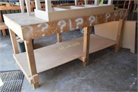Custom work bench 8 ft. x 4 ft. x 42 in.