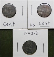 3 Pcs Steel Cents