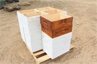 (25) Unused Medium Honey Supers 20"x16"x6-1/2"