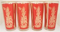 4 Culver Red Gold Thai Princess 6.5" Glasses