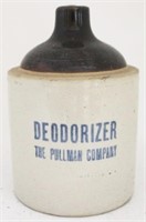 Pullman Company Deodorizer Stoneware Jug