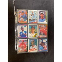 (9) Topps Baseballk Hof Rookie Cards