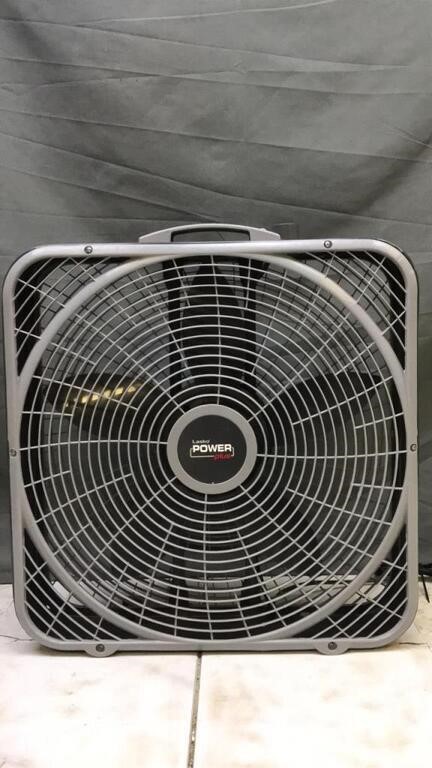 Lasko Power Plus Box Fan - Works  Grey