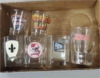 Collection of shot glasses