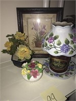 Burkes porcelain flower, stone flowers & MORE