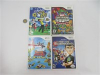4 jeux pour Nintendo Wii dont Marvel Super Hero