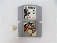 2 jeux pour Nintendo 64, football et Knockout