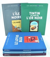 Hergé. Les Archives Tintin. Lot de 5 vol