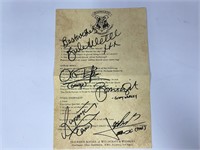 Autograph COA Weasley Family Letter