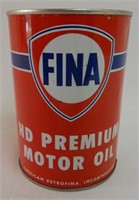 FINA HD PREMIUM U.S. QT. MOTOR OIL CAN