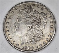 1880 p XF-AU Morgan Silver Dollar