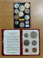 2 Sets of Coins-Columbia and Austrailia