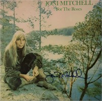 Joni Mitchell signed For The Roses album