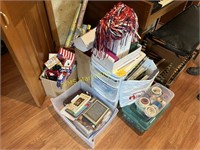 Large Lot of Gift Wrapping Supplies