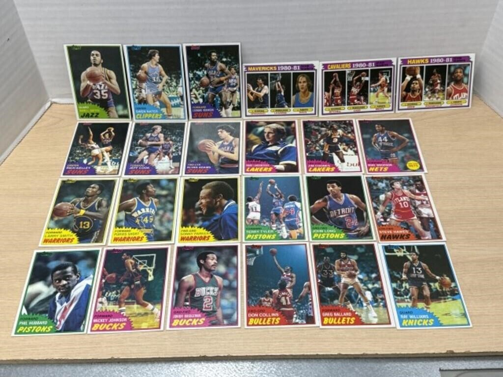 24 Basketball Cards 1981/82 Topps