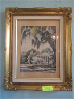 Vintage Framed House Print