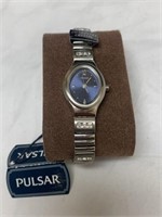Women's Pulsar watch stainless steel case