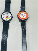 2 Disney Mickey Mouse wrist watches