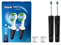 Oral-B Pro 500 Recharge Electric Toothbrush 2pk