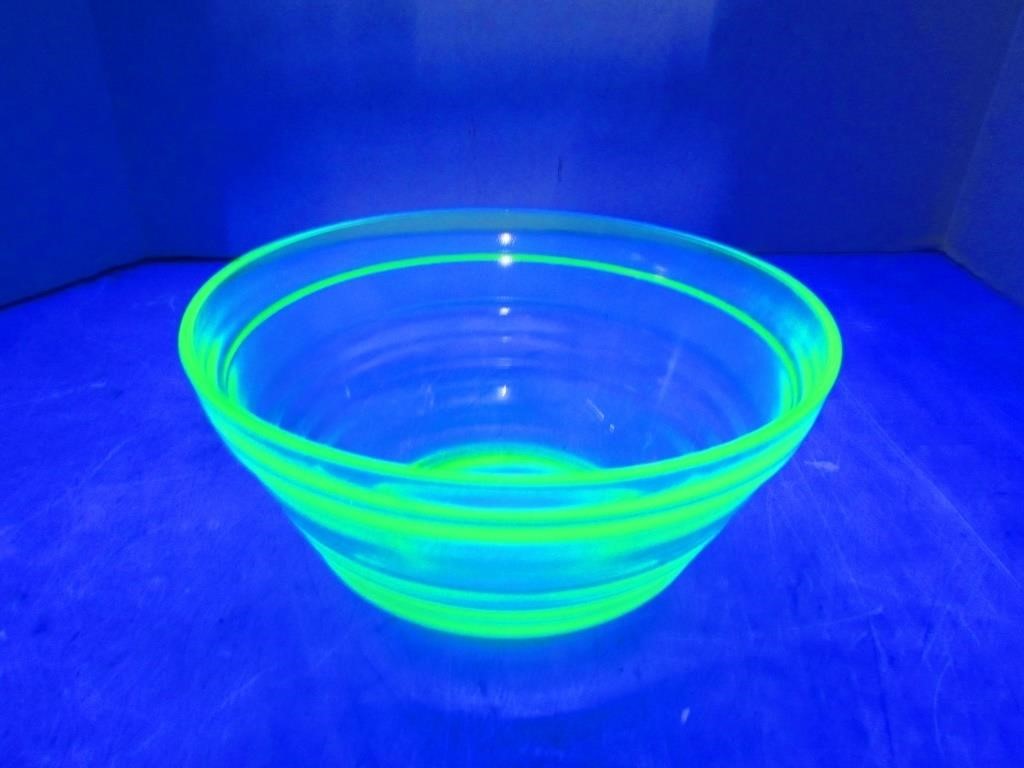 Unique Uranium Glass Bowl