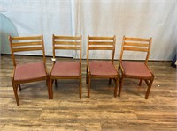 4pc Mid Century Style Dining Side Chairs