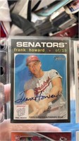 Topps Heritage Frank Howard Senators Auto