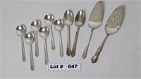ROGERS DELUXE PLATED SPOONS AND SERVEWARE