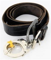 Humane Restraint Leather Belt  Peerless Handcuffs