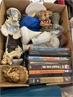 Box of  home decor and more